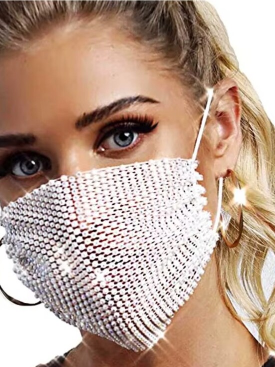Accessories - 2 Rhinestone Face Masks